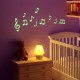 Sticker Phosphorescent notes de musique