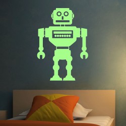 Stickers Phosphorescents Robot