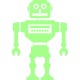 Stickers Phosphorescents Robot