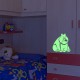 Sticker phosphorescent drôle ours