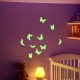 Sticker phosphorescent papillons