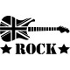 Sticker Guitar Rock - Union Jack