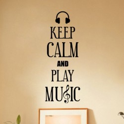 Sticker Keep Calm and Play Music