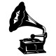 Sticker Gramophone