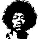 Sticker Portrait Jimi Hendrix