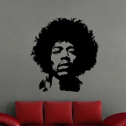 Sticker Portrait Jimi Hendrix