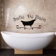 Sticker Salle de bain design baignoire