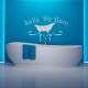 Sticker Salle de bain design baignoire