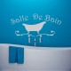 Sticker Salle de bain design baignoire