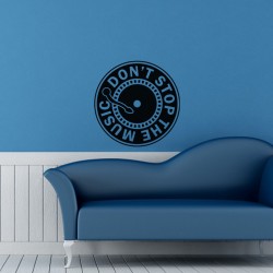 Sticker Vinyle Don't stop the music