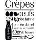 Sticker recette "Crèpes"