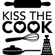 Sticker déco Kiss the cook