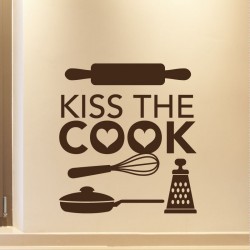 Sticker déco Kiss the cook