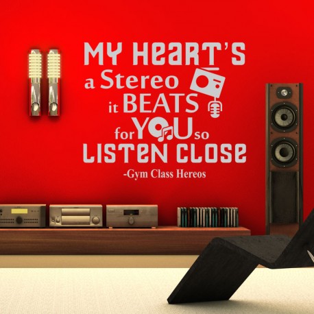 Sticker My heart's stereo - Gym Class Heroes
