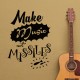 Sticker make music not missiles