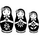 Sticker poupées russes