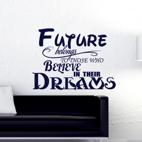 Sticker Futur belongs to those who believe in their dreams