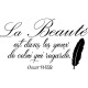 Sticker La beauté selon Oscar Wilde