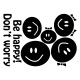 Sticker Famille heureuse de smileys