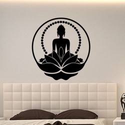 Sticker Silhouette Boudha