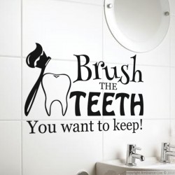 Sticker Brush the teeth