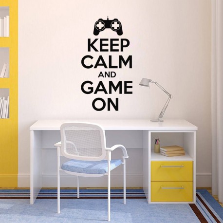 Sticker Keep Calm and game on