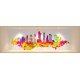 Sticker effet 3D New-York Design multicolore