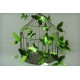 Stickers papillons 3D miroirs vert