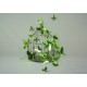 Stickers papillons 3D miroirs vert