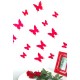 Sticker papillons 3D rouges