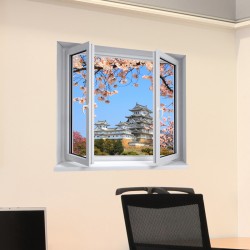 Sticker trompe l'oeil Château Himeji