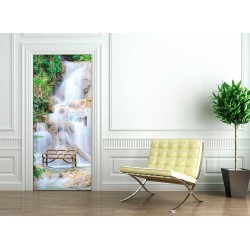 Sticker porte 204 x 83 cm - Cascade