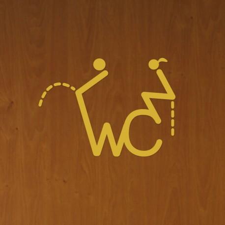 Sticker Plaque pour WC 1 pas cher - Stickers Toilettes WC discount - stickers  muraux - madeco-stickers