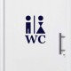 Sticker Homme et femme - WC