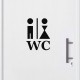 Sticker Homme et femme - WC