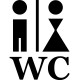 Sticker Homme et femme - WC