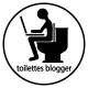 Sticker Toilette blogger