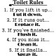 Sticker Toilet Rules