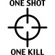 Sticker cible d'un projectile