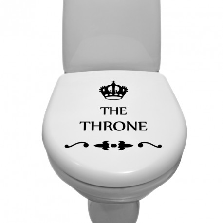 Stickers wc trône royal - Des prix 50% moins cher qu'en magasin