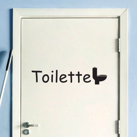 Sticker de porte original toilettes désaffectés