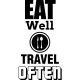 Sticker Eat well, travel often