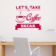 Sticker Let's take coffee