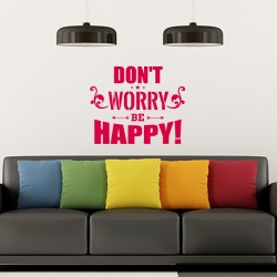 Sticker Don't worry be happy!