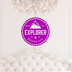 Sticker Explorer mountain guide