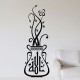 Sticker fleurs dans  une vase orientale