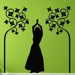 Sticker silhouette femme orientale