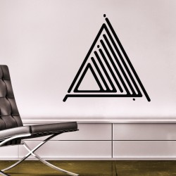 Sticker design oriental en forme triangulaire