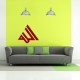 Stickers arabe triangulaire en Kufi