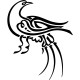 Sticker oiseau oriental 2